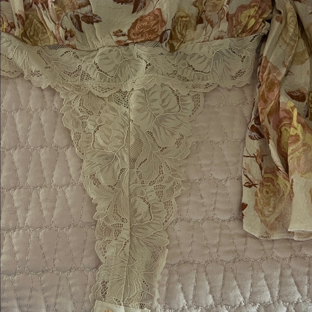 Intimately Free People Floral Print Bodysuit XS - Picture 9 of 10